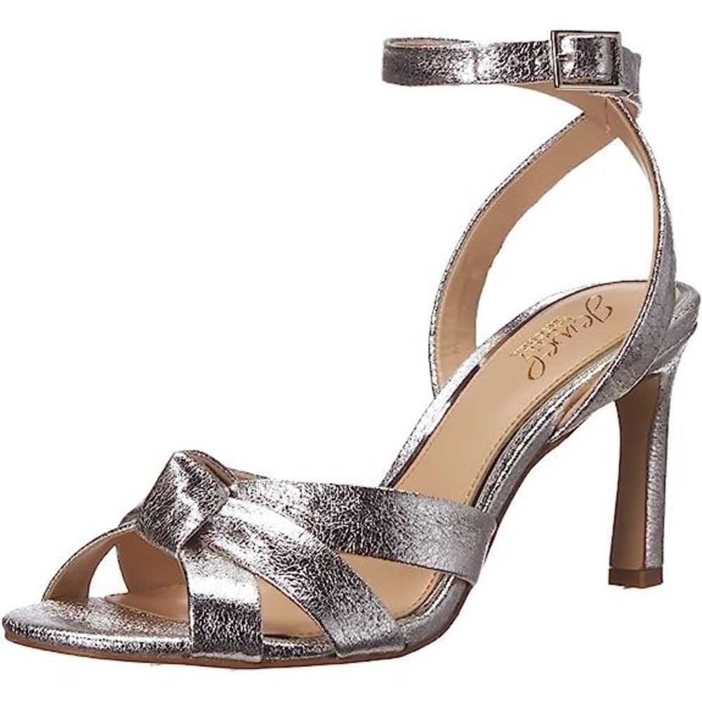 Jewel Badgley Mischka Sandals Silver 8.5